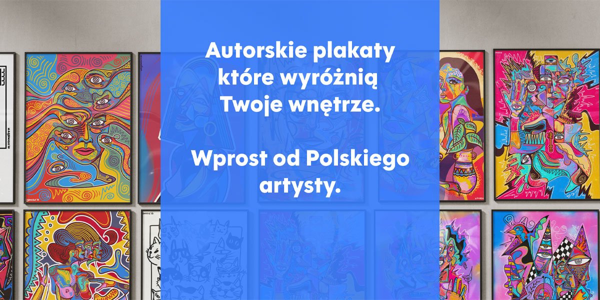 plakaty od polskiego artysty