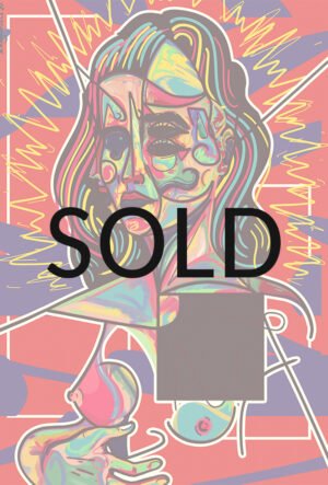 N123 Portrait of a woman with naked titties and probably on acid / EXCLUSIVE 1 COPY