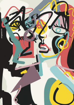 N054 Abstraction of love / Poster