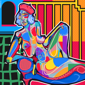 N057 Draw me like one of your abstract girls / Poster