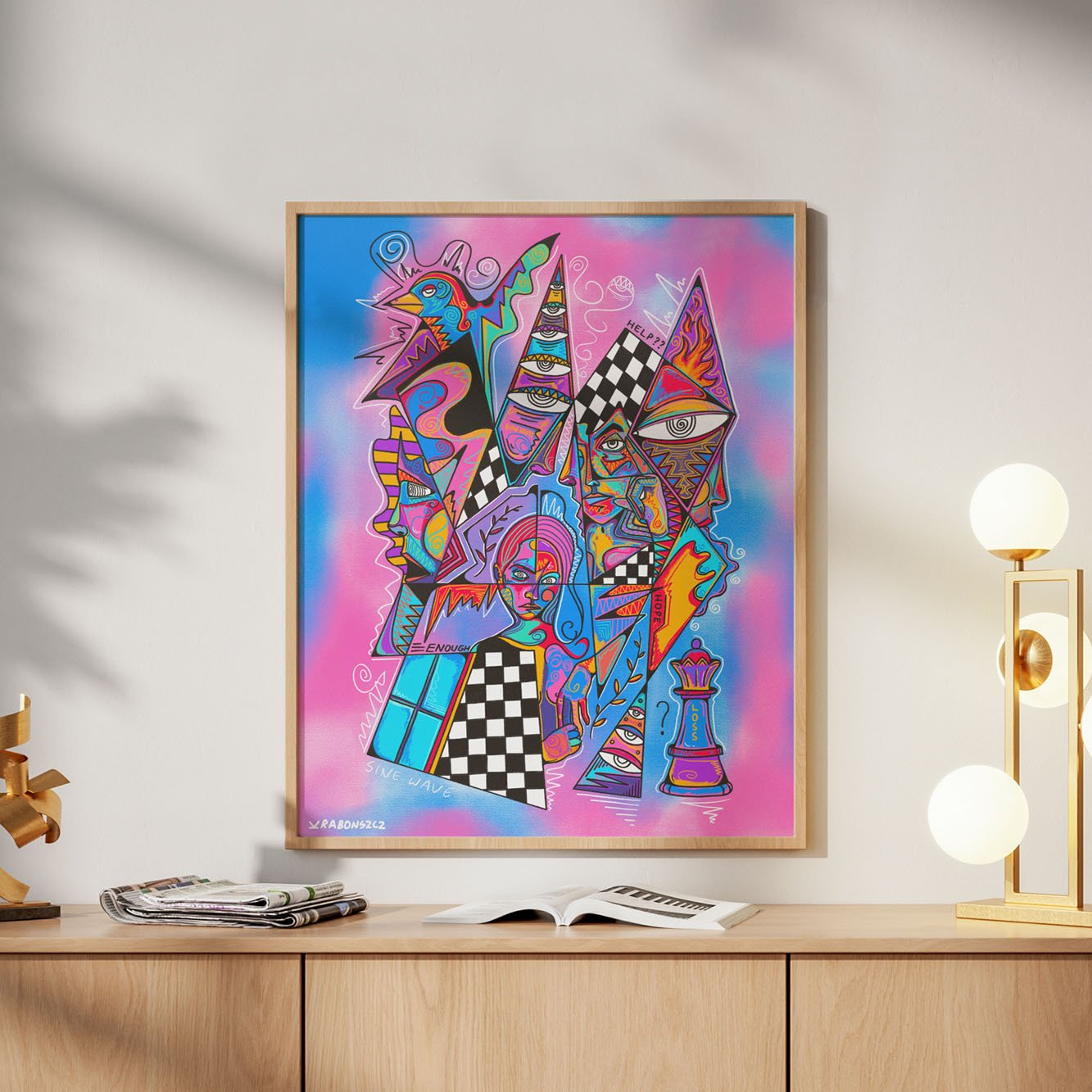 N183 Sine wave / poster - obrazek 4