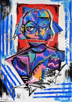 P052 "Zgrzyt" obraz malarski